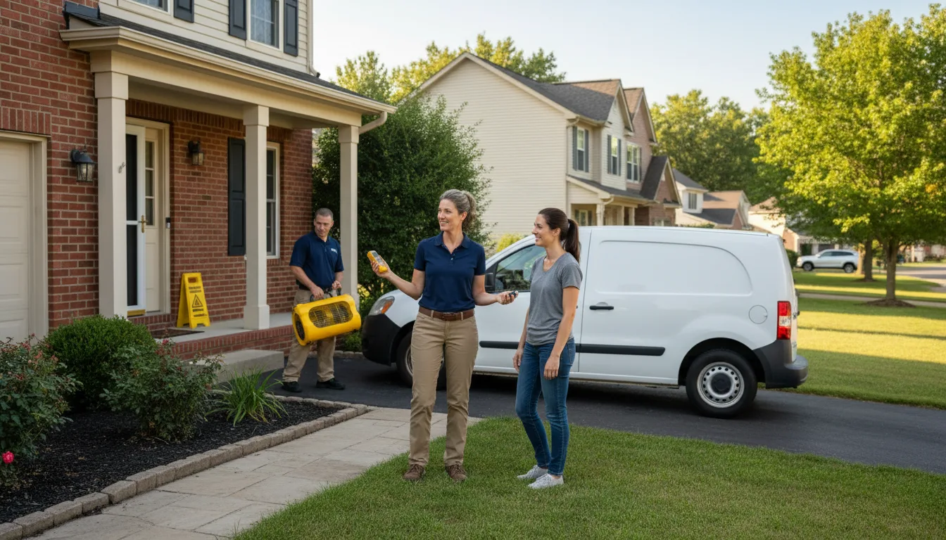 Residential water damage restoration in Ellisville, MS
